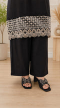 Noir Grace Black Embroidered Co-Ord Set