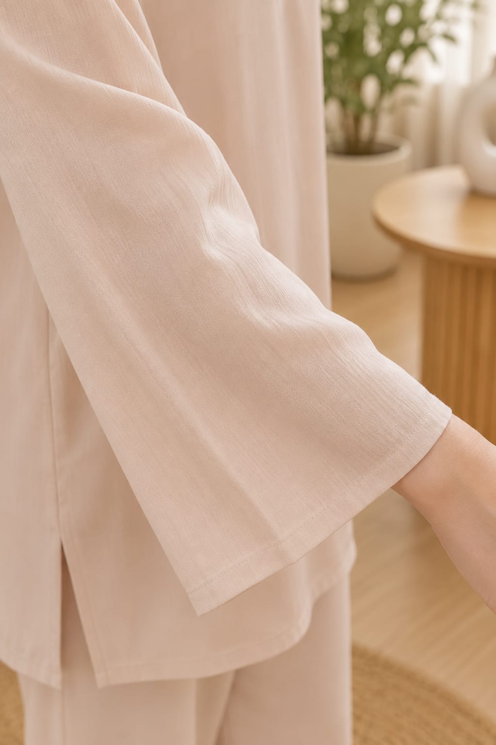Pearl Embellished Co-Ord Set Soft&Elegant