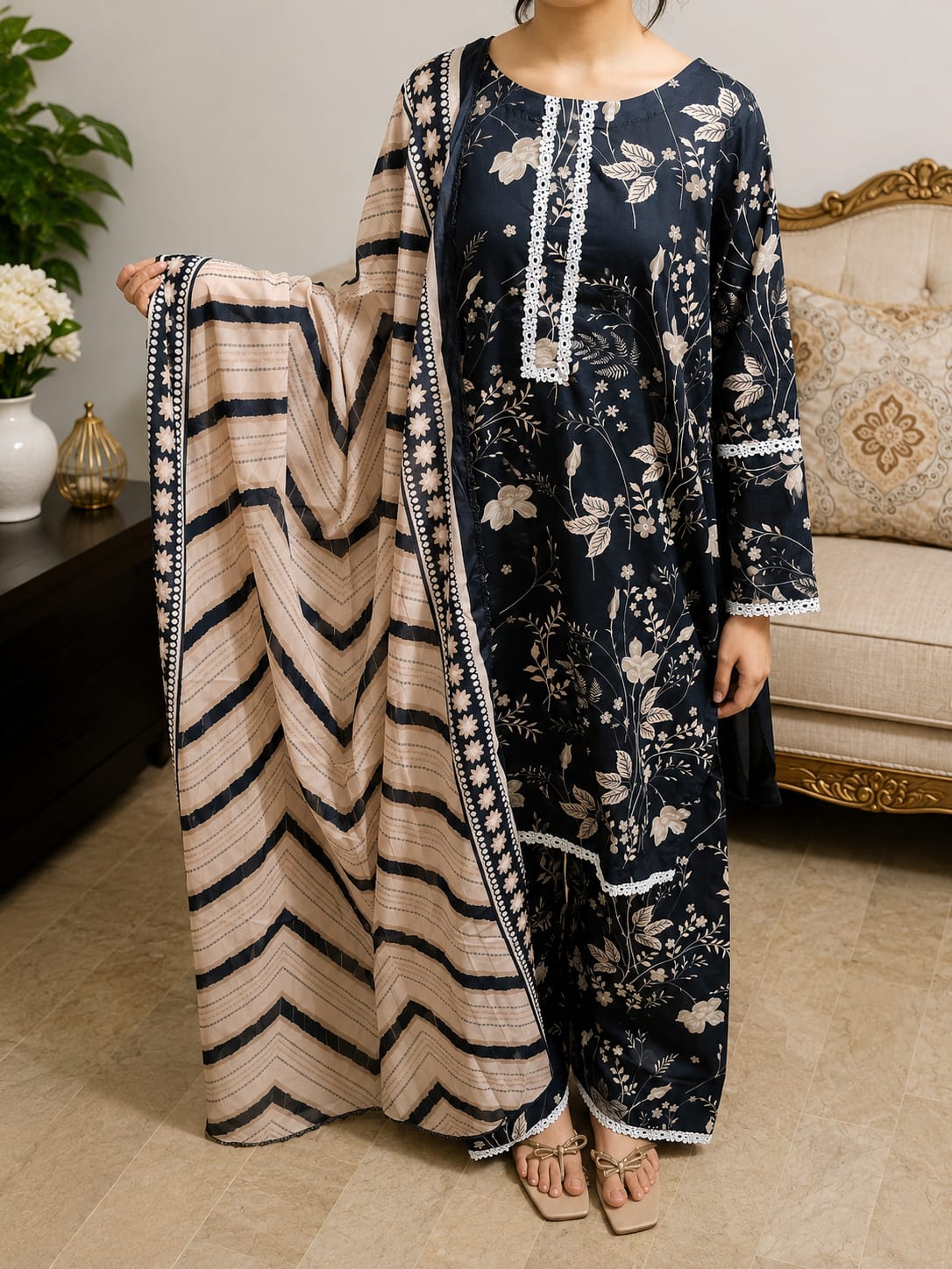 Midnight Flora 3 piece