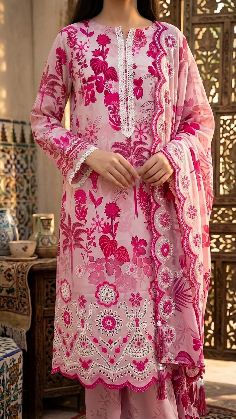 Chikenkari 3 picec suit,s