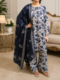 Midnight Bloom Printed 3- piece Lawn Suit