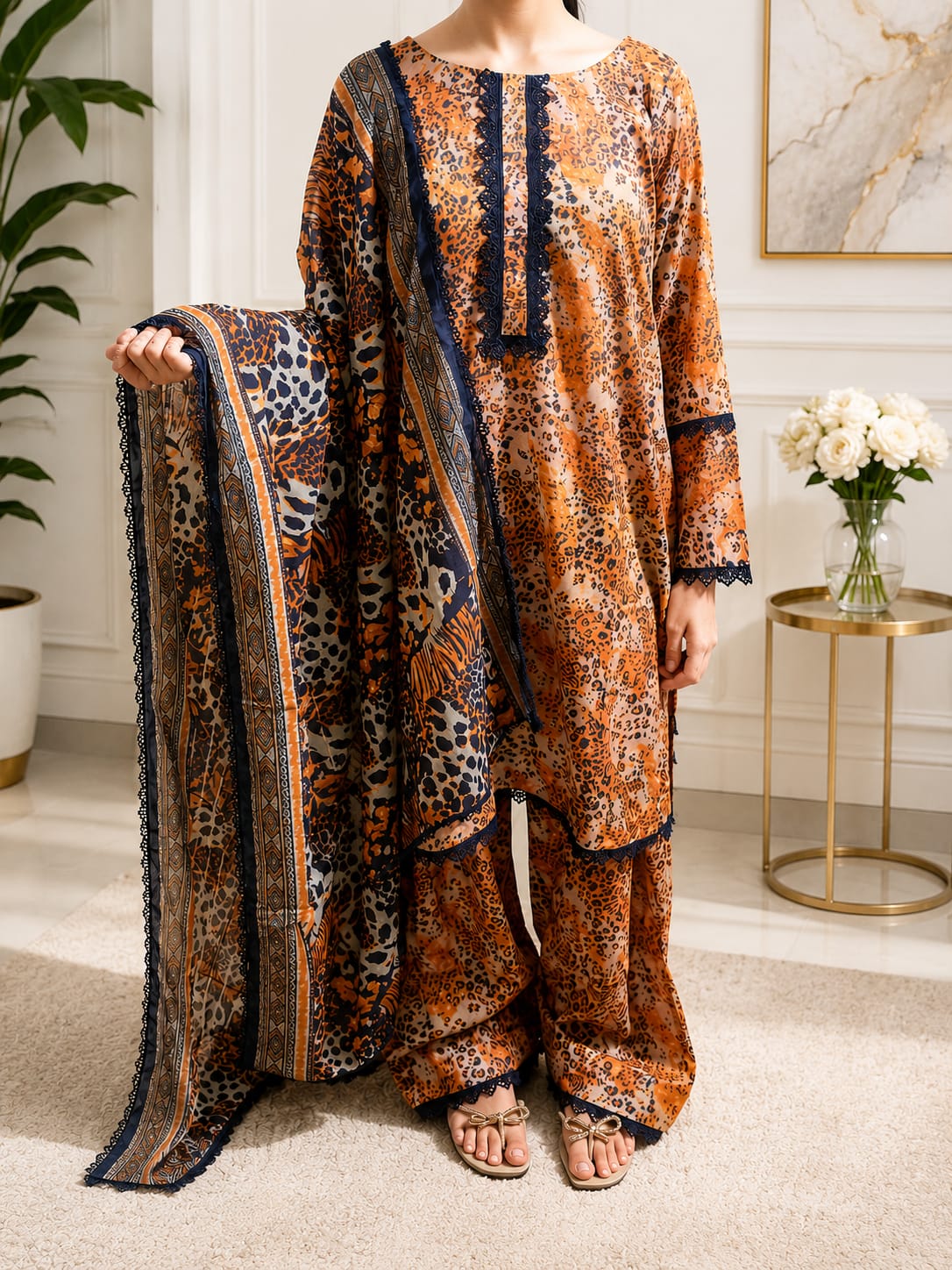 Wild Grace -3 piece printed suit