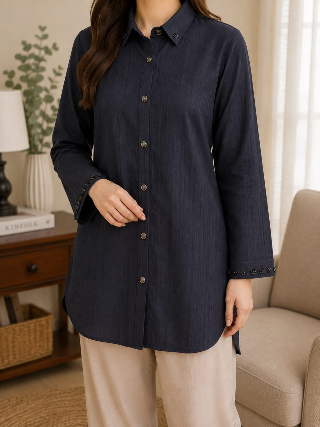Velmorah Noir Collar shirt
