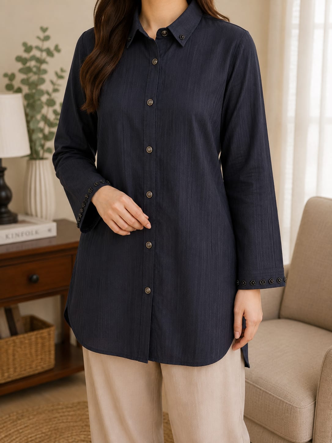 Velmorah Noir Collar shirt