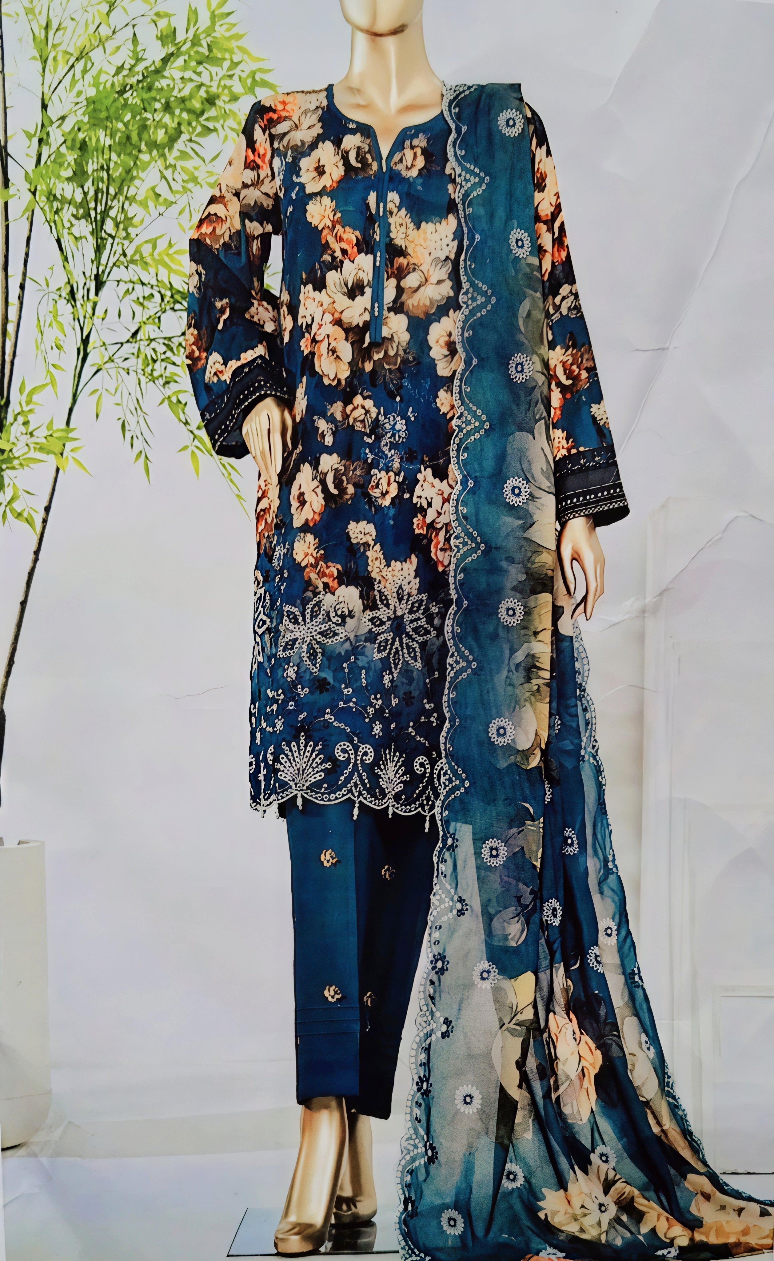 Velmora Chicken Embroidered Elegance