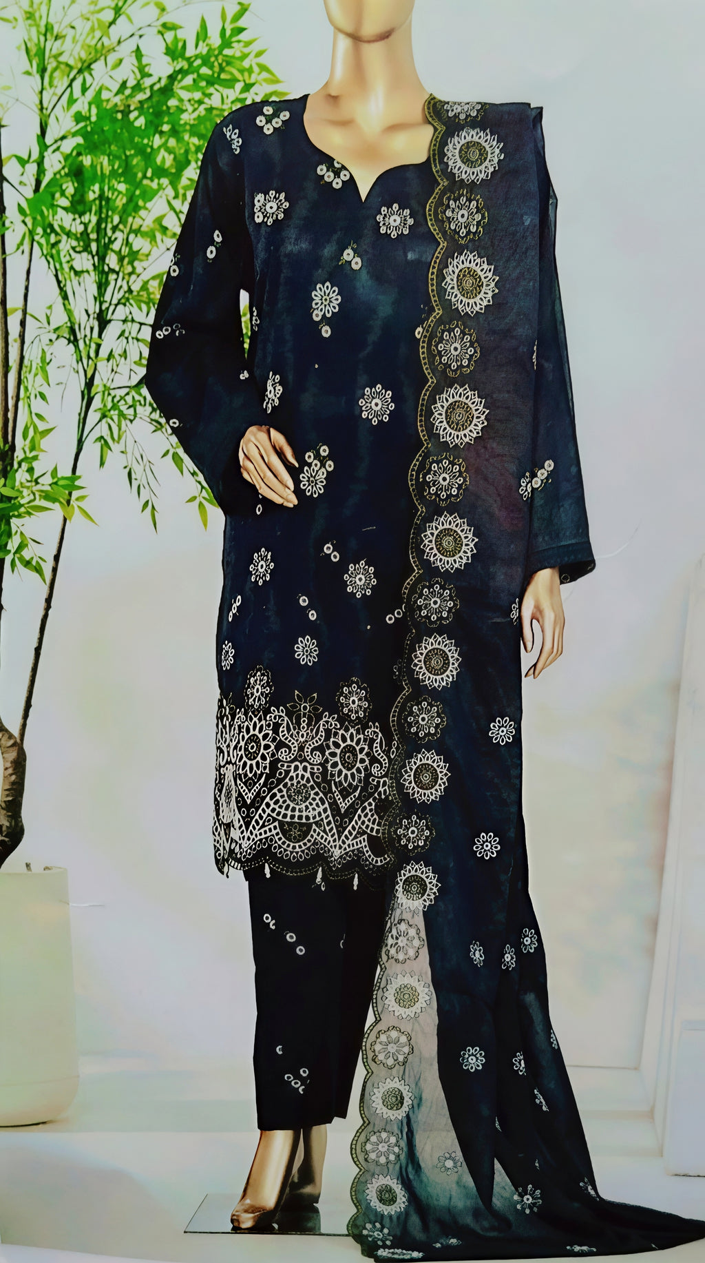 Velmora Chicken Embroidered Elegance