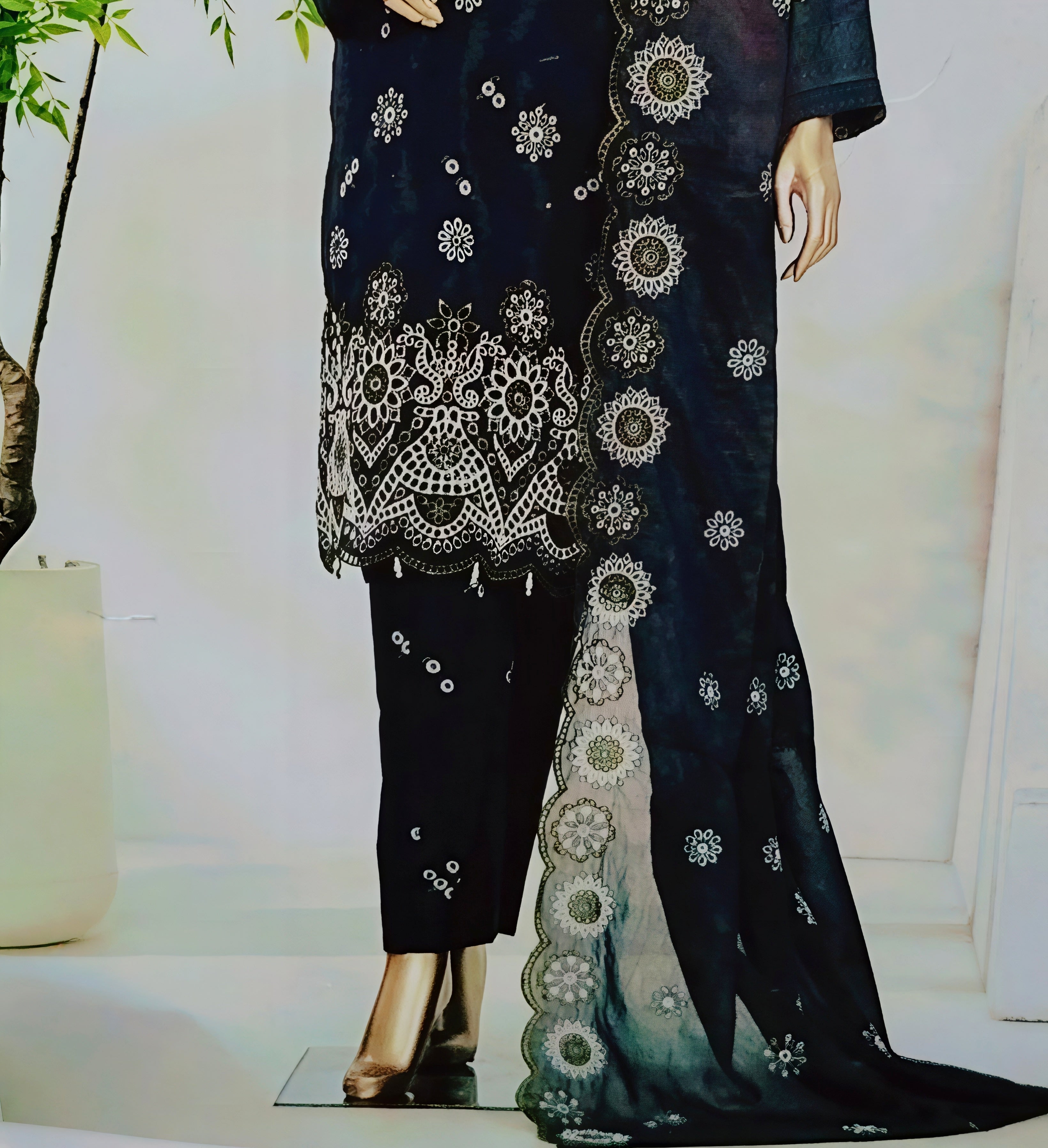 Velmora Chicken Embroidered Elegance